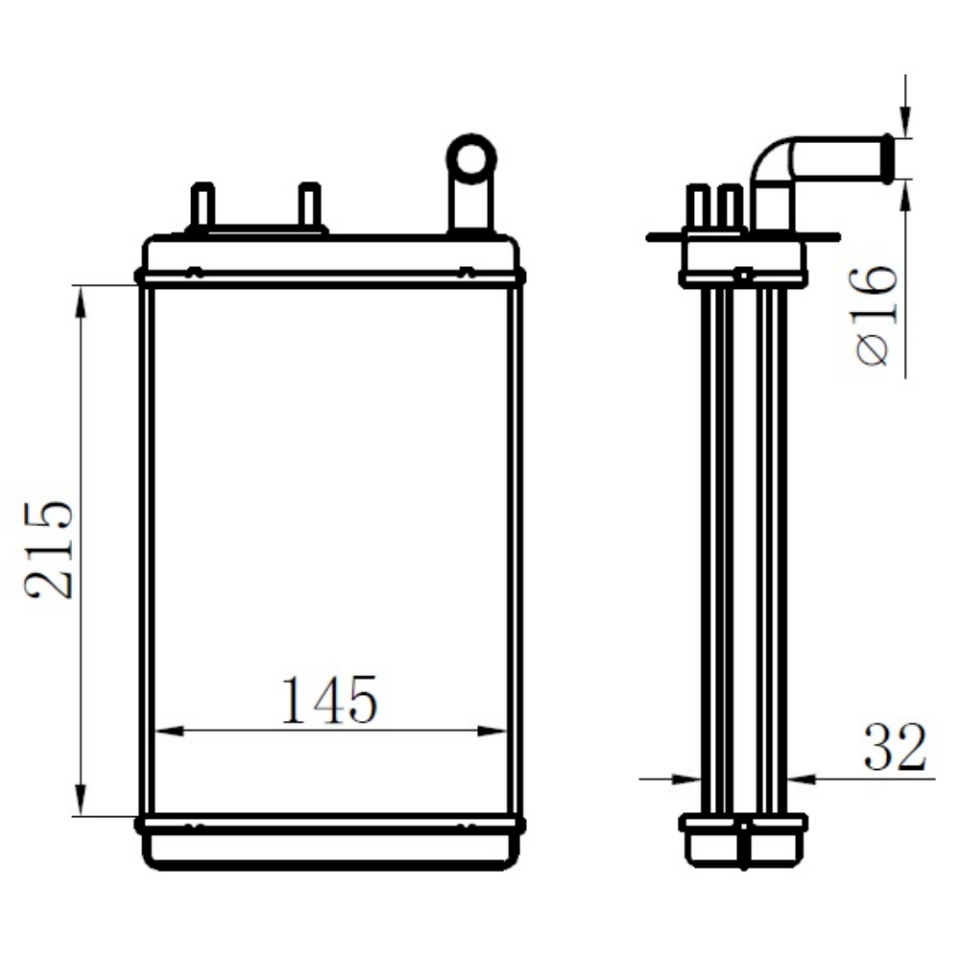 7753630 Kalorifer Radyatörü Uno 70 S Sx 1.4 Ie 1994 - 2000