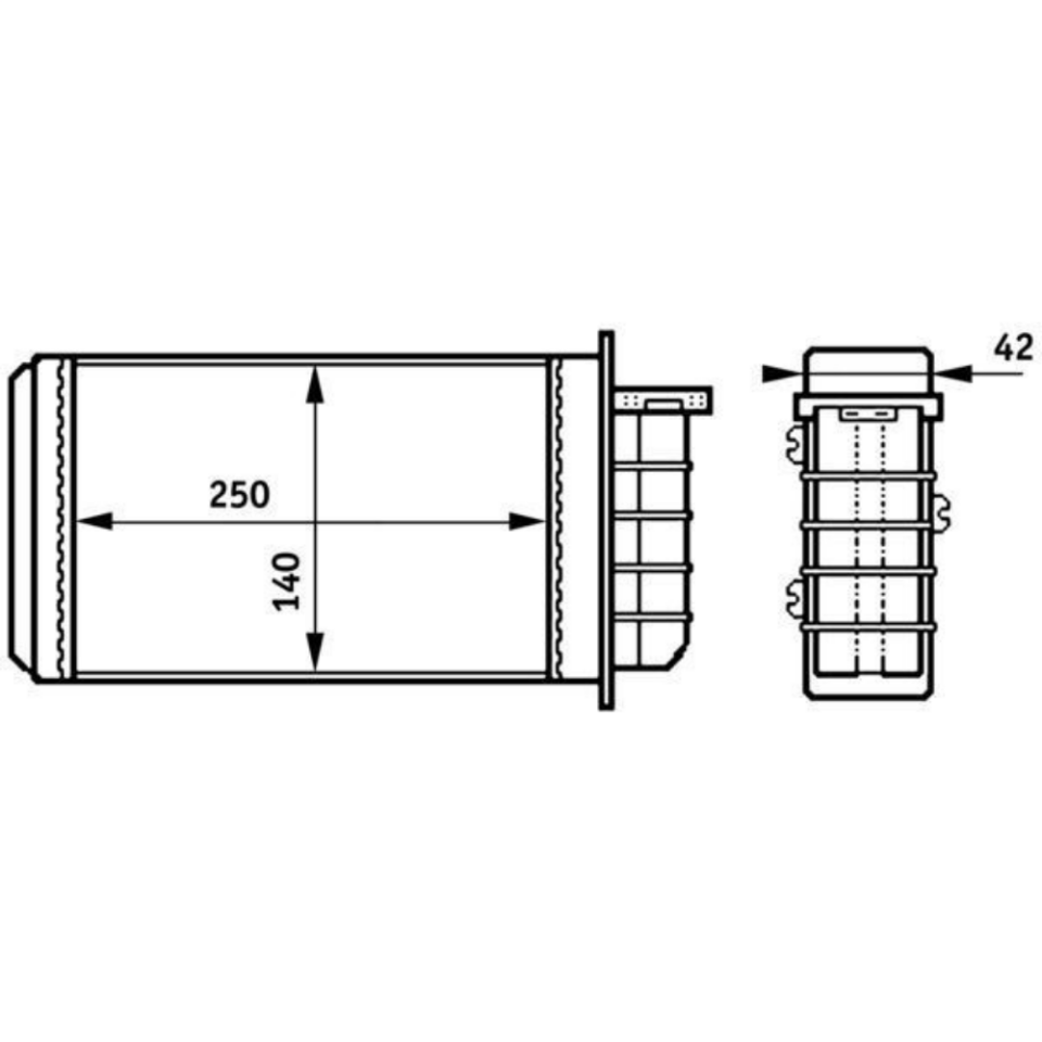 46721967 Kalorifer Radyatörü Bravo Marea 1.6 Tüm Modeller 1996 - 2007
