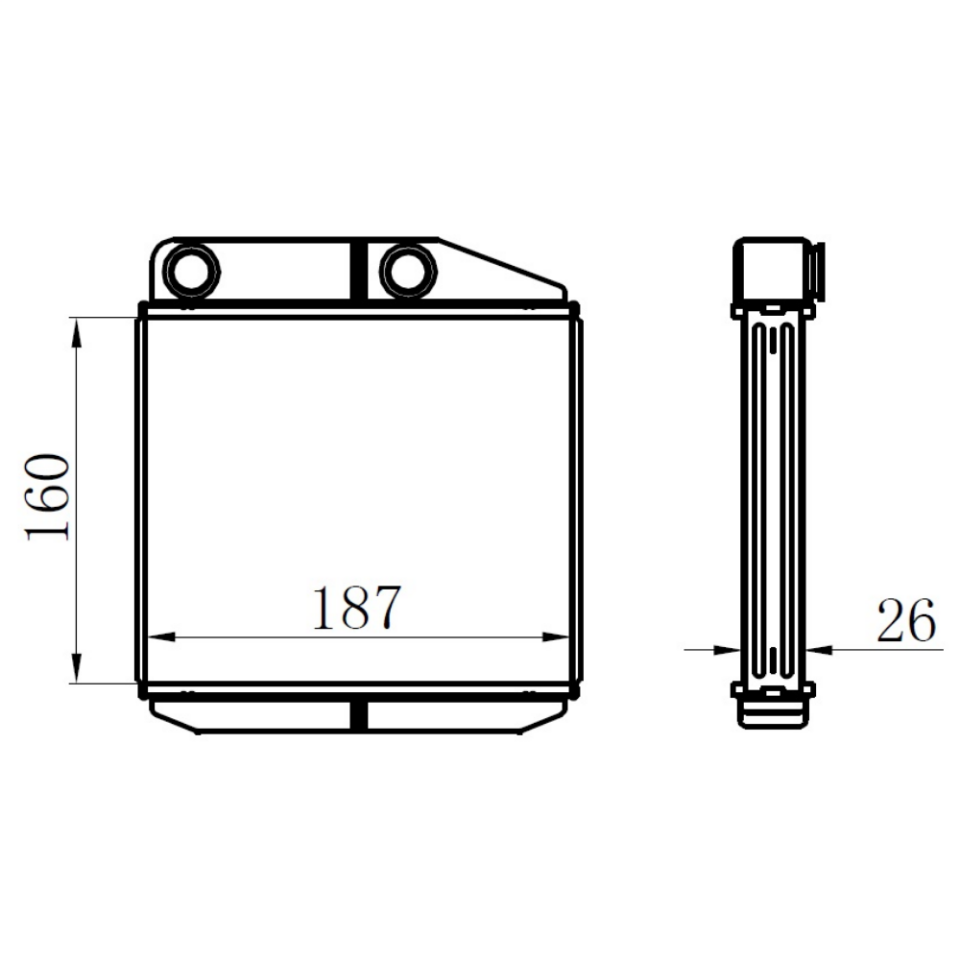 55702423 Kalorifer Radyatörü Brazing Linea 1.3 Mjtd Borulu 2007-