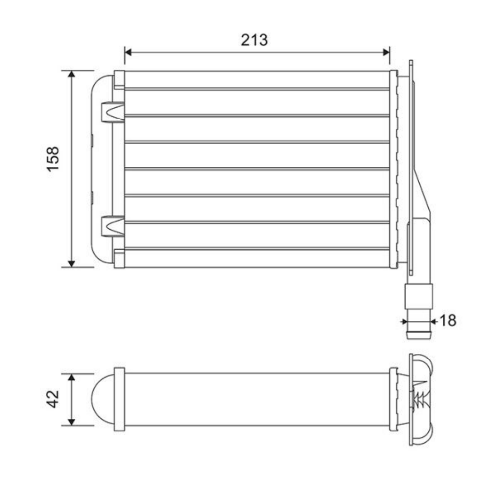 7702189173 Kalorifer Radyatörü Renault R9 R11
