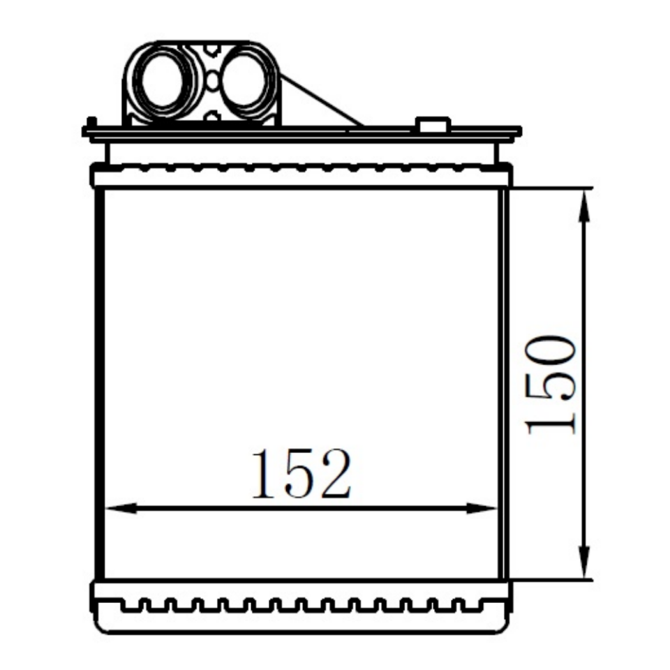 6001547484 Kalorifer Radyatörü Dacia Logan 1.5 Dci 2004 - 2012