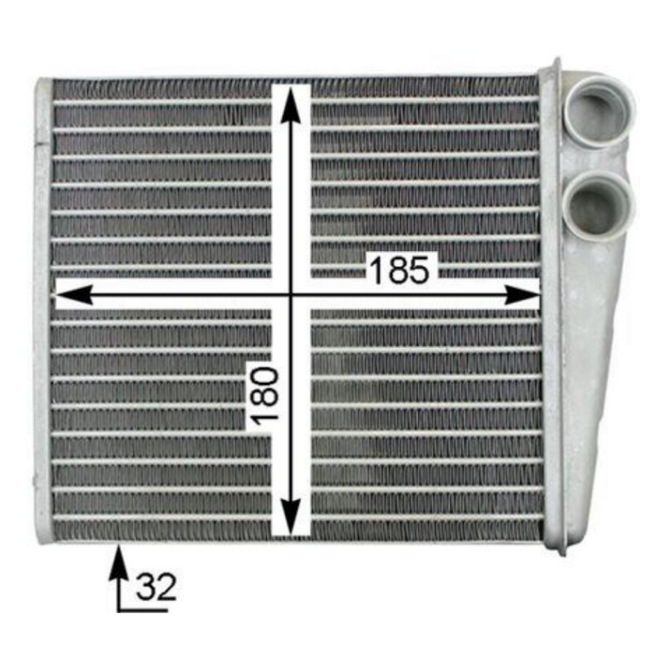 1K0819031B Kalorifer Radyatörü Brazing Golf V 1.4I Jetta Caddy 2003-